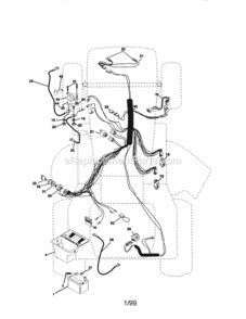 Page A Diagram and Parts List for 917271024  Craftsman Lawn Tractor
