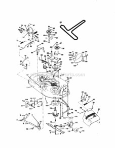 Page J Diagram and Parts List for 917271031  Craftsman Lawn Tractor