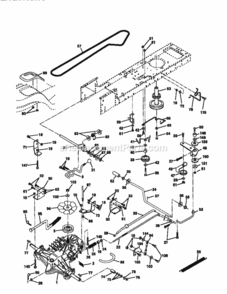 Page C Diagram and Parts List for 917271040  Craftsman Lawn Tractor