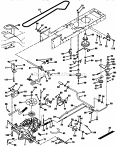 Page C Diagram and Parts List for 917271041  Craftsman Lawn Tractor