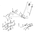 Lift Assembly Diagram and Parts List for 917271050  Craftsman Lawn Tractor