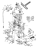 Mower Deck Diagram and Parts List for 917271050  Craftsman Lawn Tractor