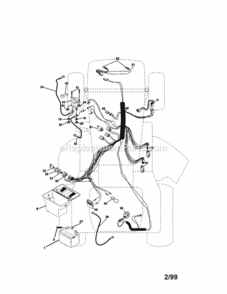 Page A Diagram and Parts List for 917271070  Craftsman Lawn Tractor