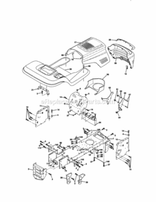 Page B Diagram and Parts List for 917271070  Craftsman Lawn Tractor