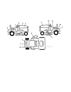 Page I Diagram and Parts List for 917271072  Craftsman Lawn Tractor