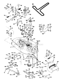 Mower Deck Diagram and Parts List for 917271080  Craftsman Lawn Tractor