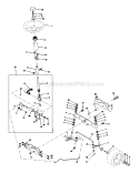 Steering Assembly Diagram and Parts List for 917271080  Craftsman Lawn Tractor