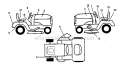 Decals Diagram and Parts List for 917271080  Craftsman Lawn Tractor
