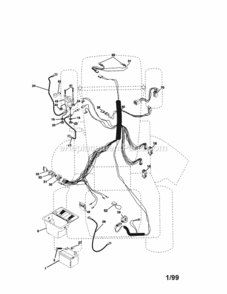 Page A Diagram and Parts List for 917271100  Craftsman Lawn Tractor