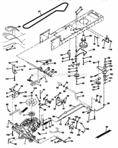 Page C Diagram and Parts List for 917271120  Craftsman Lawn Tractor