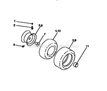 Page G Diagram and Parts List for 917271120  Craftsman Lawn Tractor