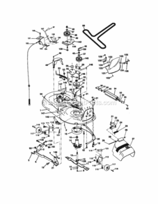 Page J Diagram and Parts List for 917271131  Craftsman Lawn Tractor