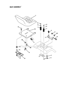 Page F Diagram and Parts List for 917271132  Craftsman Lawn Tractor