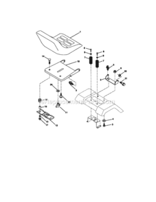 Page F Diagram and Parts List for 917271133  Craftsman Lawn Tractor