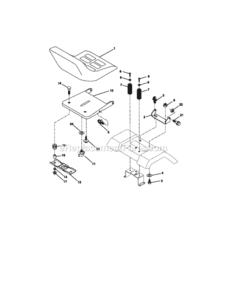 Page F Diagram and Parts List for 917271140  Craftsman Lawn Tractor