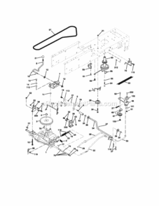 Page C Diagram and Parts List for 917271490  Craftsman Lawn Tractor