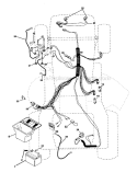 Part Location Diagram of 175688 Craftsman Lawn Tractor Headlight Wire Harness