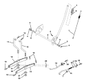 Lift Assembly Diagram and Parts List for 917271643  Craftsman Lawn Tractor