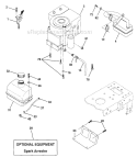 Engine Diagram and Parts List for 917271652  Craftsman Lawn Tractor