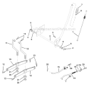Lift Assembly Diagram and Parts List for 917271652  Craftsman Lawn Tractor
