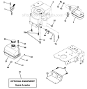 Engine Diagram and Parts List for 917271734  Craftsman Lawn Tractor