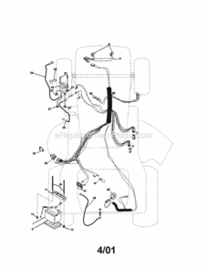 Page A Diagram and Parts List for 917271813  Craftsman Lawn Tractor