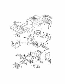 Page B Diagram and Parts List for 917271813  Craftsman Lawn Tractor