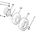 WheelsTires Diagram and Parts List for 917271815  Craftsman Lawn Tractor