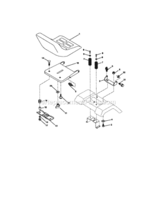 Page F Diagram and Parts List for 917271820  Craftsman Lawn Tractor