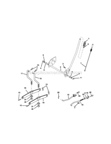 Page G Diagram and Parts List for 917271825  Craftsman Lawn Tractor