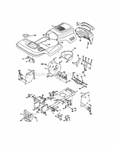 Page B Diagram and Parts List for 917271830  Craftsman Lawn Tractor