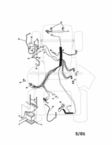 Page A Diagram and Parts List for 917271832  Craftsman Lawn Tractor