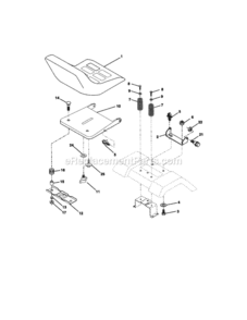 Page F Diagram and Parts List for 917271832  Craftsman Lawn Tractor