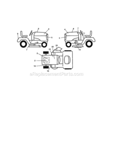 Page G Diagram and Parts List for 917271832  Craftsman Lawn Tractor