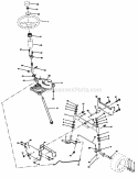 Steering Diagram and Parts List for 917271910  Craftsman Lawn Mower