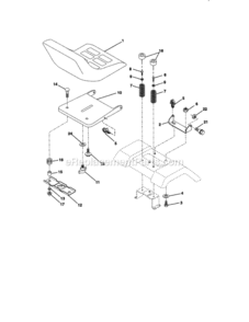 Page F Diagram and Parts List for 917272030  Craftsman Lawn Tractor