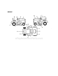 Page G Diagram and Parts List for 917272040  Craftsman Lawn Tractor