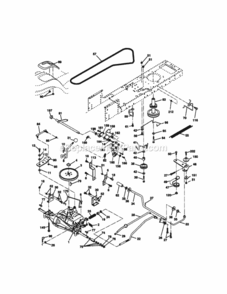 Page C Diagram and Parts List for 917272050  Craftsman Lawn Tractor