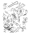 Ground Drive Diagram and Parts List for 917272070  Craftsman Lawn Tractor
