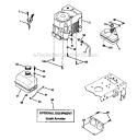 Engine Diagram and Parts List for 917272070  Craftsman Lawn Tractor