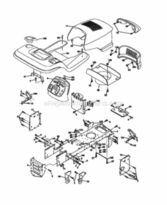 Page B Diagram and Parts List for 917272120  Craftsman Lawn Tractor