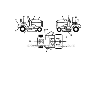 Page G Diagram and Parts List for 917272120  Craftsman Lawn Tractor