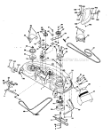Mower Deck Diagram and Parts List for 917272121  Craftsman Lawn Tractor