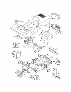 Page B Diagram and Parts List for 917272130  Craftsman Lawn Tractor
