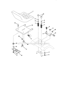 Page F Diagram and Parts List for 917272130  Craftsman Lawn Tractor