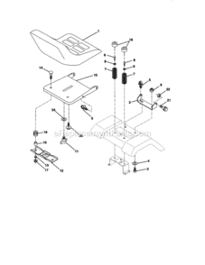 Page F Diagram and Parts List for 917272140  Craftsman Lawn Tractor
