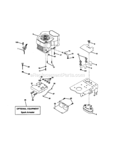 Page E Diagram and Parts List for 917272150  Craftsman Lawn Tractor