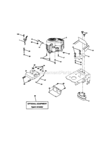 Page E Diagram and Parts List for 917272200  Craftsman Lawn Tractor