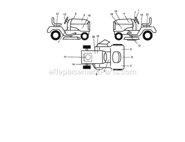 Page G Diagram and Parts List for 917272200  Craftsman Lawn Tractor