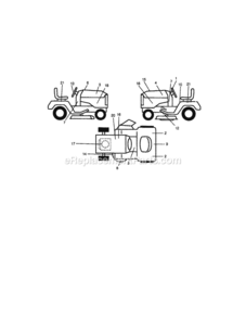 Page G Diagram and Parts List for 917272201  Craftsman Lawn Tractor